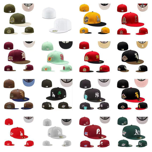 Fitted Hats  Embroidered side patch