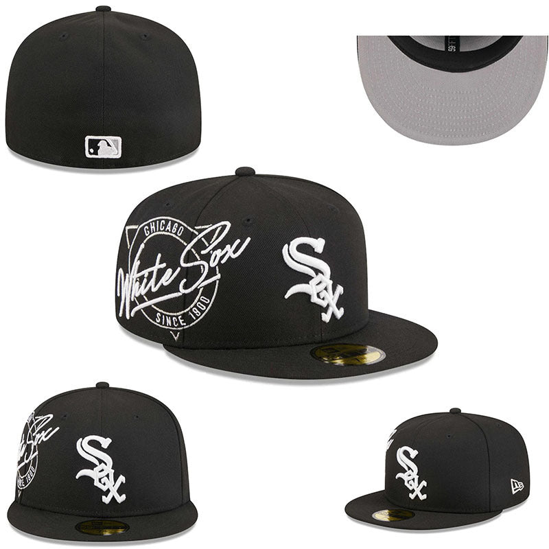 Fitted Hats  Embroidered side patch
