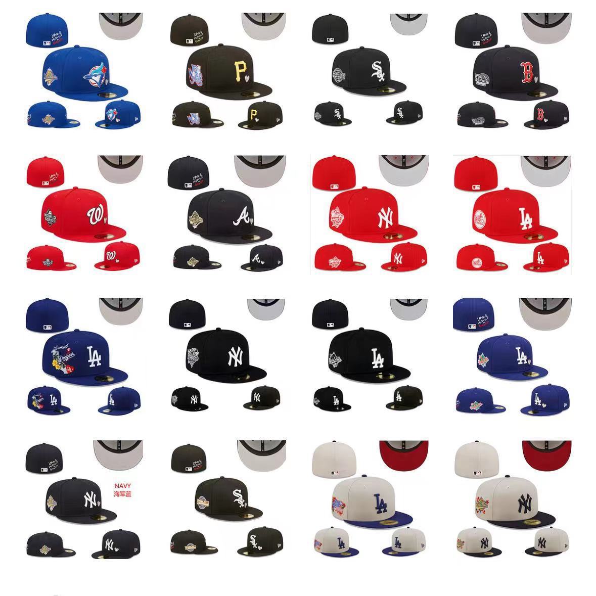 Fitted Hats  Embroidered side patch