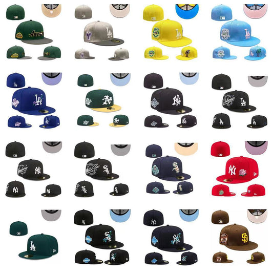 Fitted Hats  Embroidered side patch