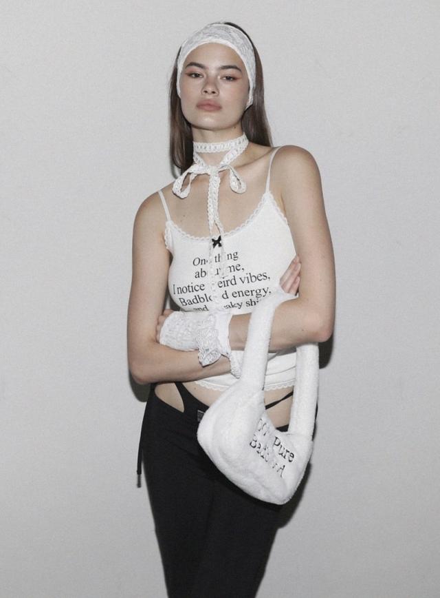 Badblood Camisole Tank Top For Women Bow Lace